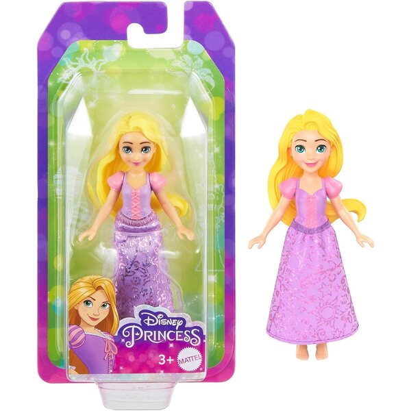 Bambola Disney Principesse Rapunzel 9 cm con articolazioni - modello casuale