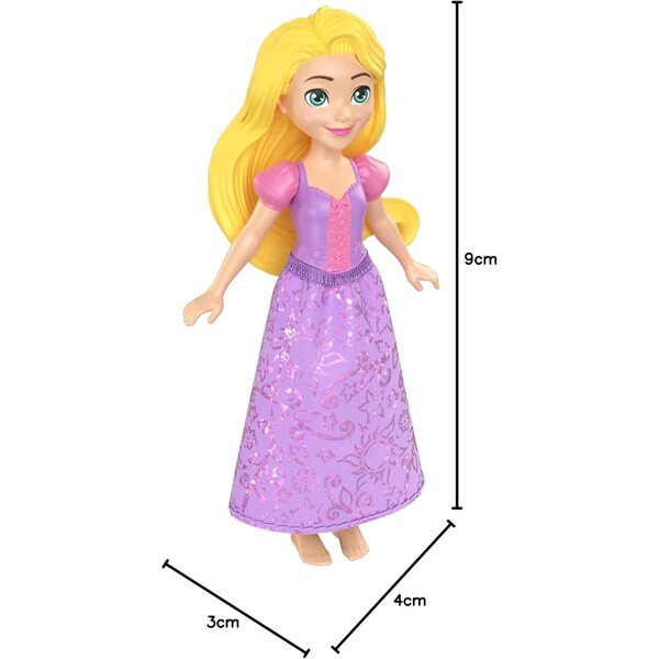 Bambola Disney Principesse Rapunzel 9 cm con articolazioni - modello casuale