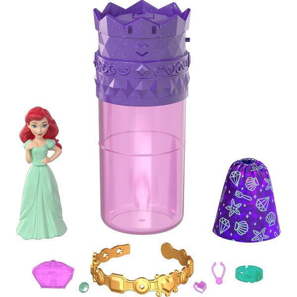 Mattel Disney Princess Royal Color Reveal: piccole bambole con 6 sorprese da scoprire