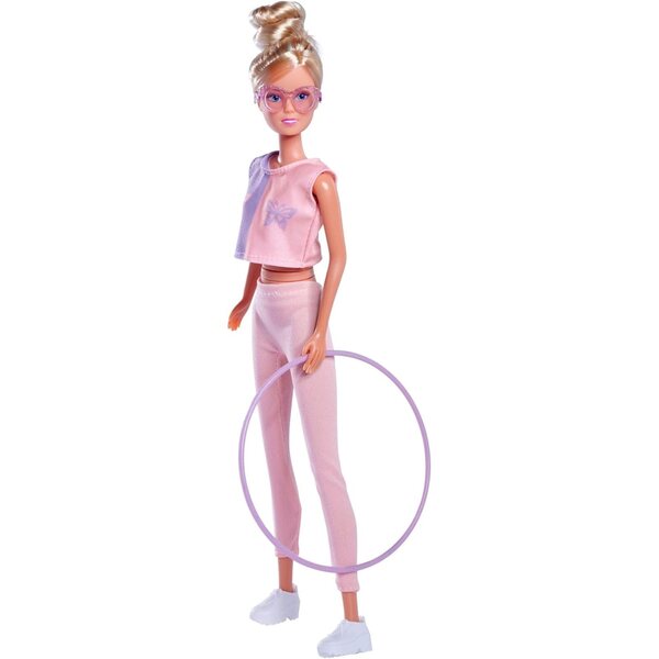 Steffi Love Hula Hoop Pupa Sportiva 29cm con Funzione Meccanica e Outfit Sportivo