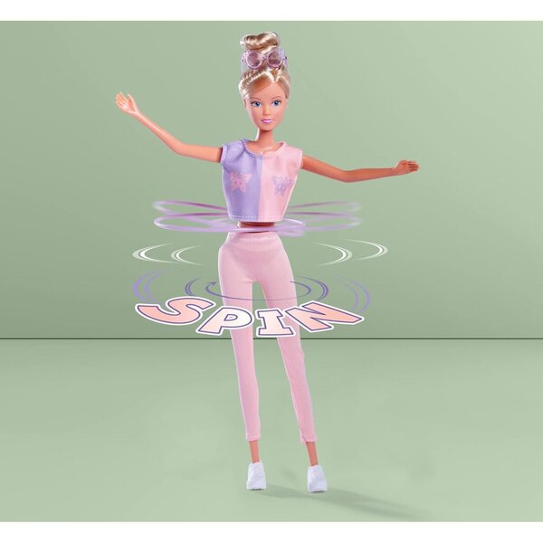 Steffi Love Hula Hoop Pupa Sportiva 29cm con Funzione Meccanica e Outfit Sportivo