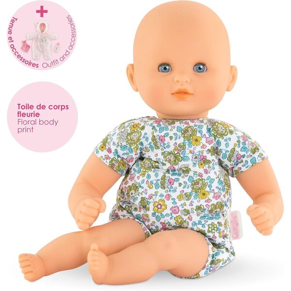 Corolle Calin weicher Poupée-Teddybär 30 cm mit Kleid und Vanilleduft