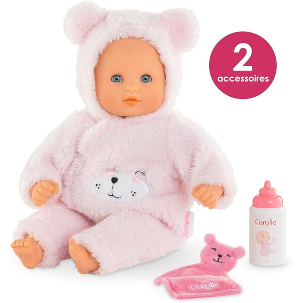 Corolle Calin weicher Poupée-Teddybär 30 cm mit Kleid und Vanilleduft