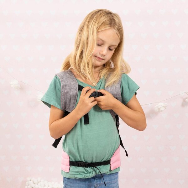 Bamboletrage EasyCarry Bayer Design per puppe/peluche fino a 46 cm, regolabile e comoda