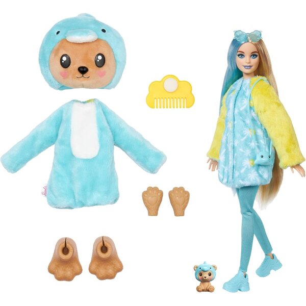 Barbie Cutie Reveal-Kostüm – 10 Überraschungen, Farbwechsel, Minitier und Outfit