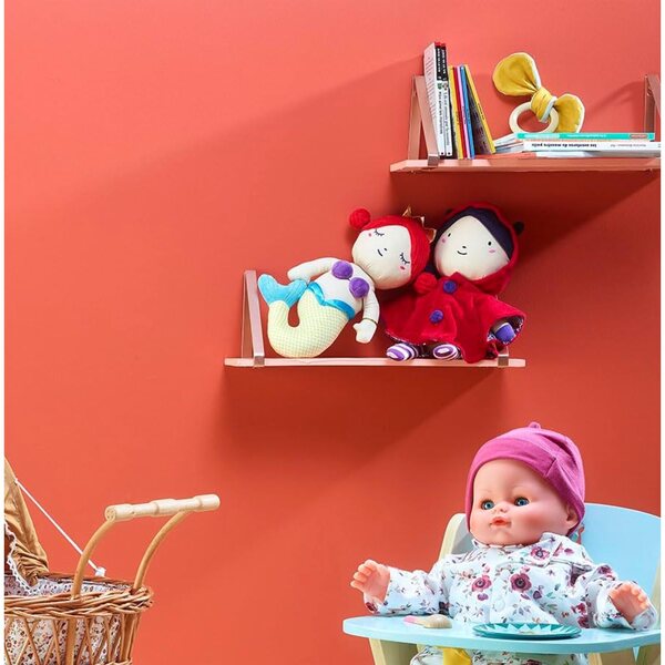 Petitcollin Stoffpuppe Rotkäppchen 28 cm, weich und flauschig, für Kinder ab 10 Monaten