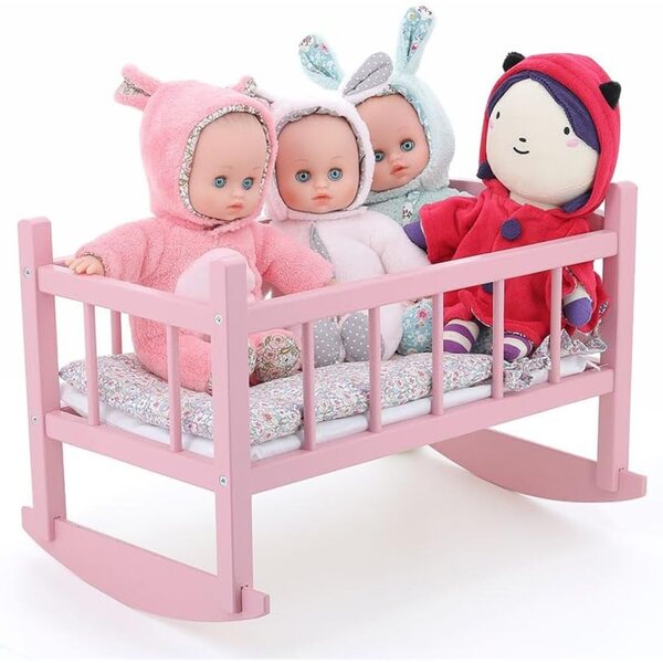 Petitcollin Stoffpuppe Rotkäppchen 28 cm, weich und flauschig, für Kinder ab 10 Monaten