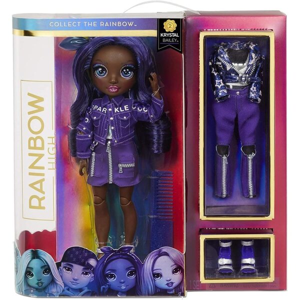 Rainbow High Kristal Bailey 30cm con 2 Outfit Moda e Accessori Inclusi