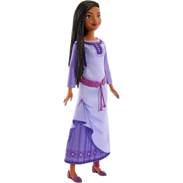 Mattel Disney Wish Asha von Rosas bambola moda con capelli naturali e abiti estraibili