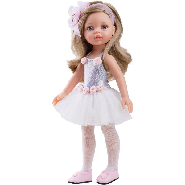 Paola Reina Carla Bailarina 32 cm - Poupée réaliste pour enfants à partir de 3 ans