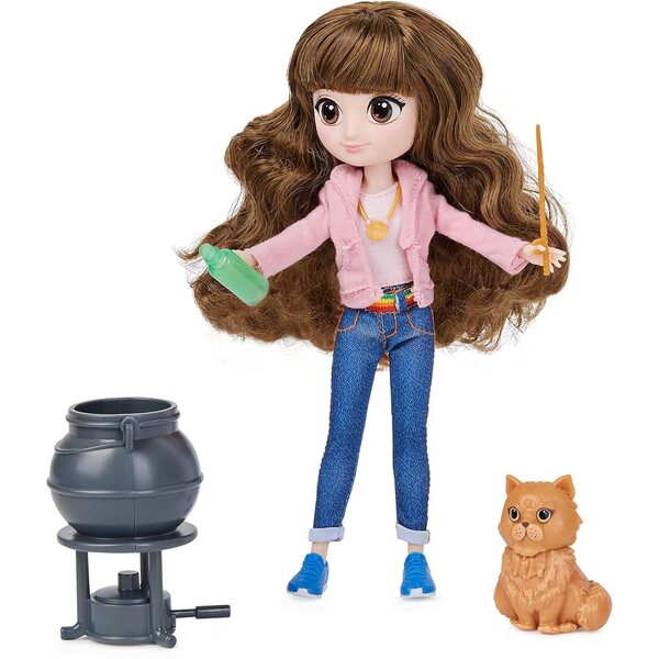 Wizarding World Harry Potter Hermine Granger Puppe mit 2 Outfits und 5 Accessoires