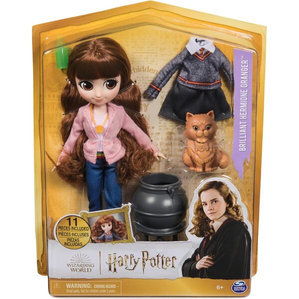 Wizarding World Harry Potter Hermine Granger Puppe mit 2 Outfits und 5 Accessoires