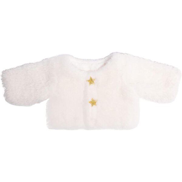 Heless Bambolekleid Yuki weiß und türkis mit Glitzertülljacke und Rock 28-35 cm
