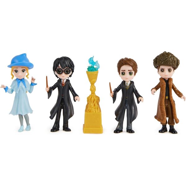 Multipack 4 Harry-Potter-Figuren 8 cm – Three Wizards Tournament Champions mit Zubehör