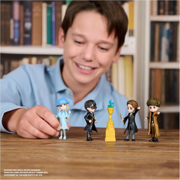 Multipack 4 Harry-Potter-Figuren 8 cm – Three Wizards Tournament Champions mit Zubehör