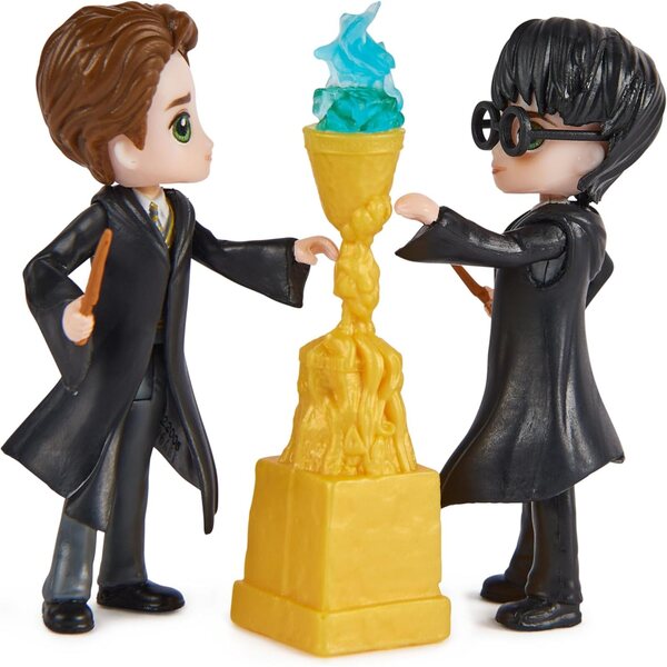 Multipack 4 Harry-Potter-Figuren 8 cm – Three Wizards Tournament Champions mit Zubehör
