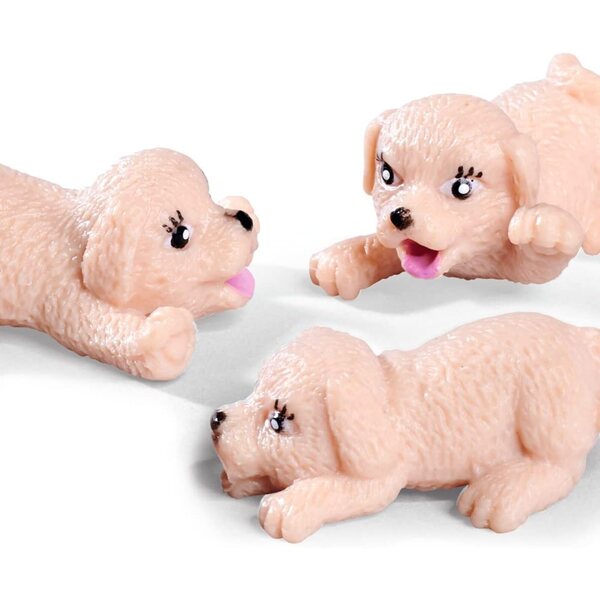 Evi Love Puppy Doctor: Gioco Pupazzo Veterinaria con 3 Cuccioli e Tavolo Visita 12cm