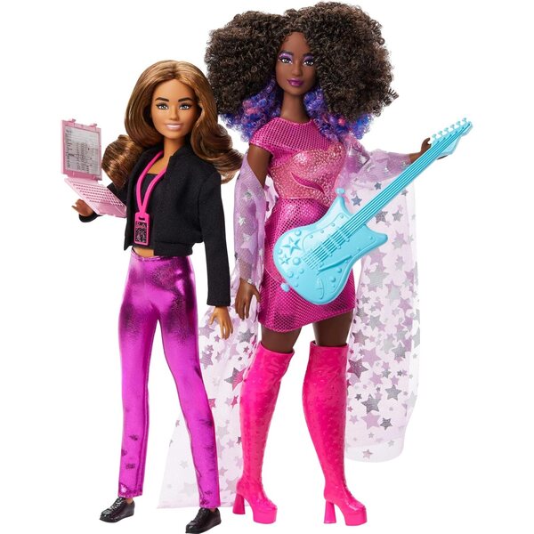 Barbie Carriere Musica con 2 Pupazzi: Star e Tour Manager con Accessori