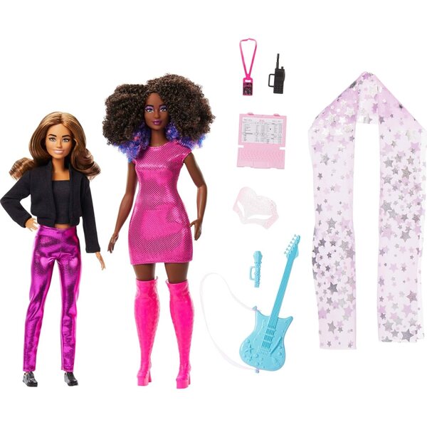 Barbie Carriere Musica con 2 Pupazzi: Star e Tour Manager con Accessori