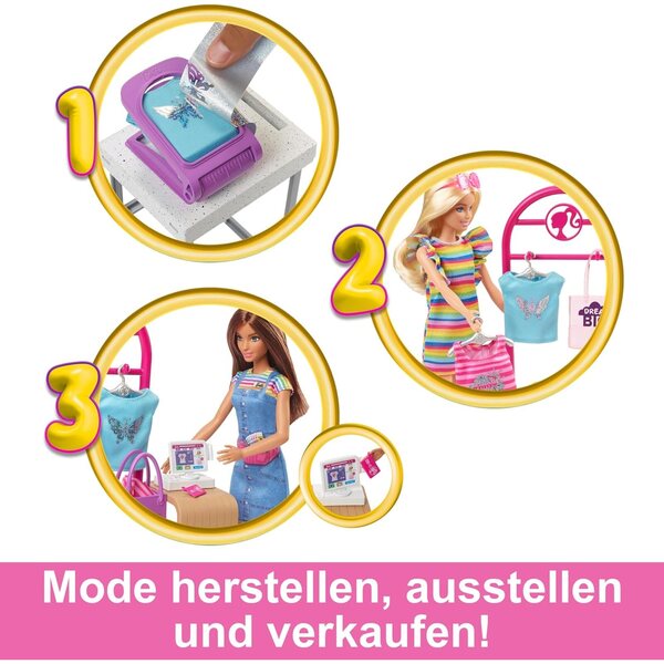Barbie Mode-Boutique Spielset: oltre 150 look originali con creazioni personalizzate