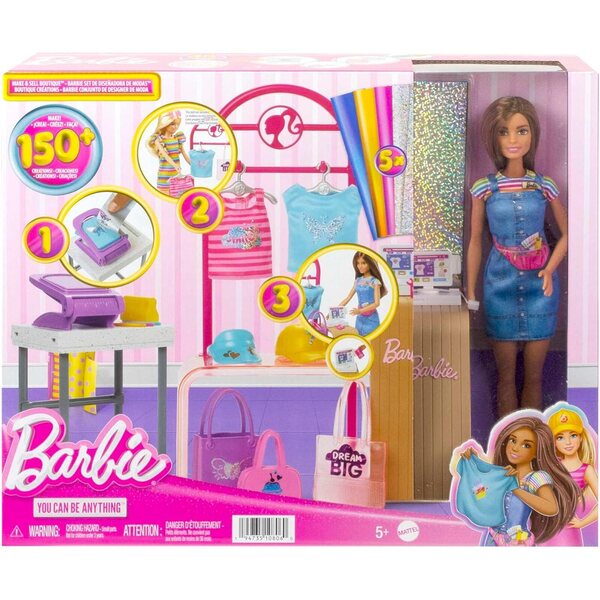 Barbie Mode-Boutique Spielset: oltre 150 look originali con creazioni personalizzate