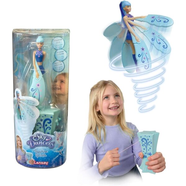 Sky Dancers Sapphire Sparkle - Летяща кукла без батерии, творческа игра