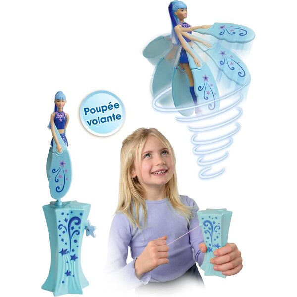 Sky Dancers Sapphire Sparkle - Bambola volante senza batterie, gioco creativo
