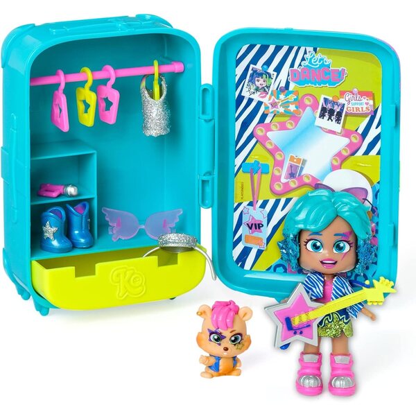 KOOKYLOOS Suzie's Suitcase: Poupée exclusive avec valise et plus de 14 accessoires mode