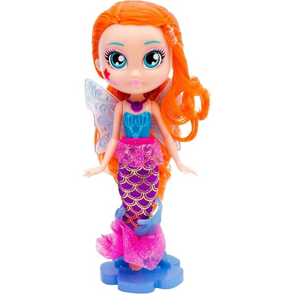 Bright Fairy Friends Puppe Meerjungfrau 17 cm mit farbwechselnden Flügeln für Kinder