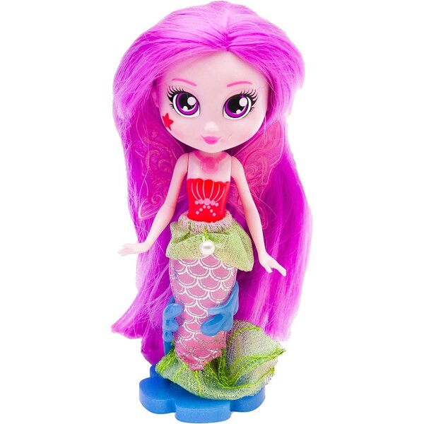 Bright Fairy Friends Puppe Meerjungfrau 17 cm mit farbwechselnden Flügeln für Kinder
