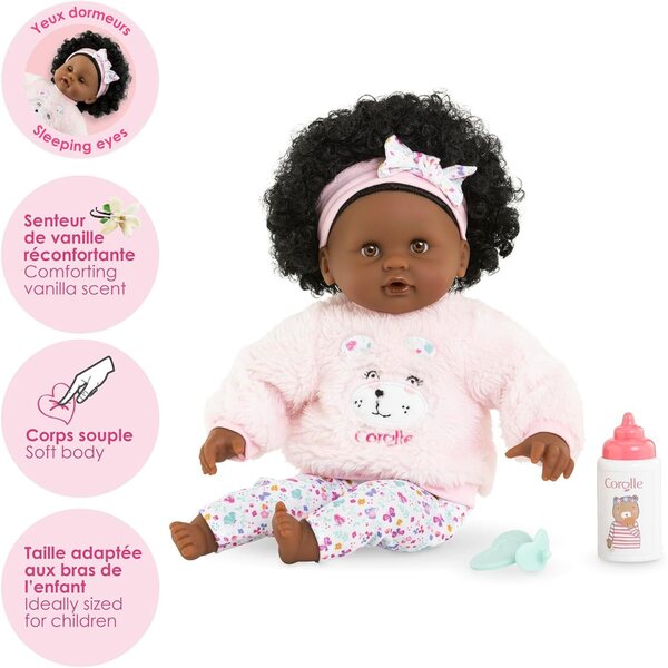 Corolle Baby Calin Caroline 30 cm, erste weiche Puppe für Kinder ab 18 Monaten