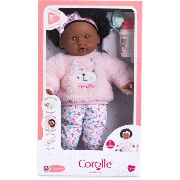 Corolle Baby Calin Caroline 30 cm, erste weiche Puppe für Kinder ab 18 Monaten