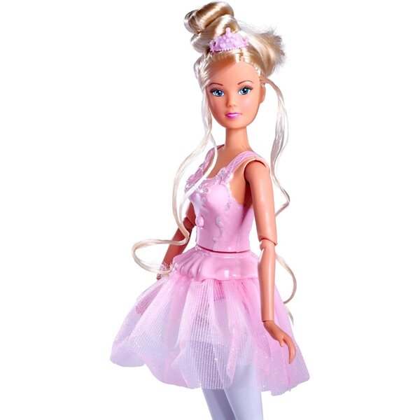 Steffi Love Dancing Ballerinas 29cm con Rock Girevole e Amico Animale, Giocattolo Bambini 3+