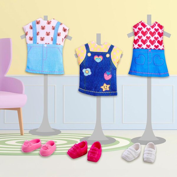 Simba Evi Love Fashion bambola 12cm con 3 outfit moda e sneakers per bimbi 3+