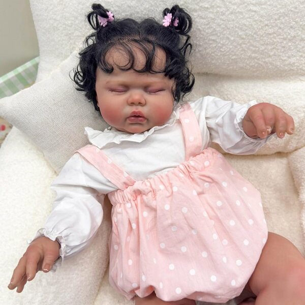 Lonian Reborn Dolls 60 cm große Neugeborenenpuppe mit realistischem Wurzelhaar und weichem Körper