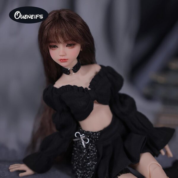 Oueneifs Puppe 1/6 BJD в корейски стил с блестяща рокля, идеална за възраст над 15 години
