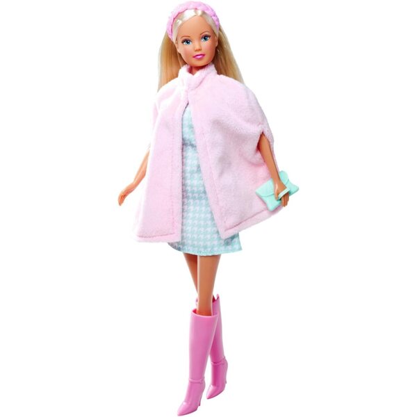 Steffi Love Cape Fashion: Κούκλα 29 εκ. με βελούδινη κάπα και μοντέρνο ντύσιμο