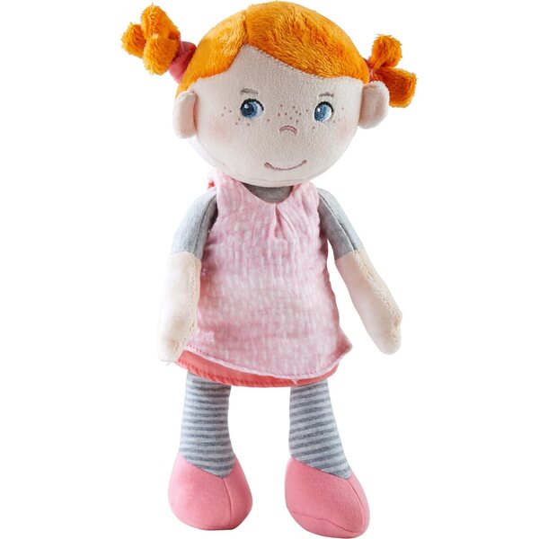HABA Kuschelpuppe Juna in morbido tessuto, ideale per neonati da 6 mesi in su