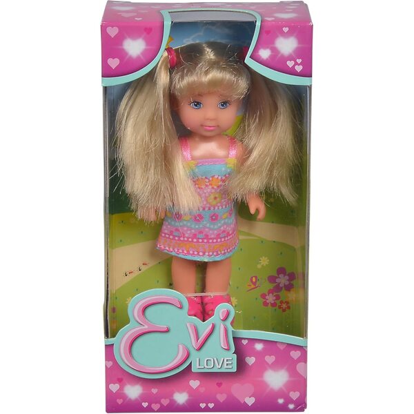 Simba Evi Love Summertime - Mini Puppe 12cm con Outfit Estivo, Gioco per Bambini 3+