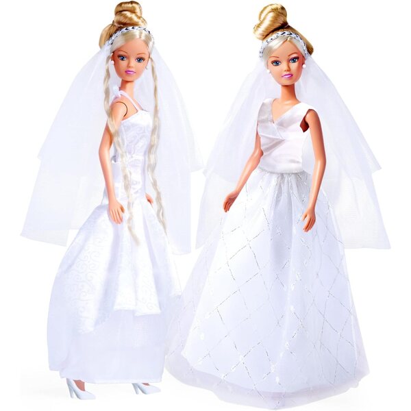 Simba Steffi Love Wedding 29 см - Кукла булка с булчинска рокля и аксесоари