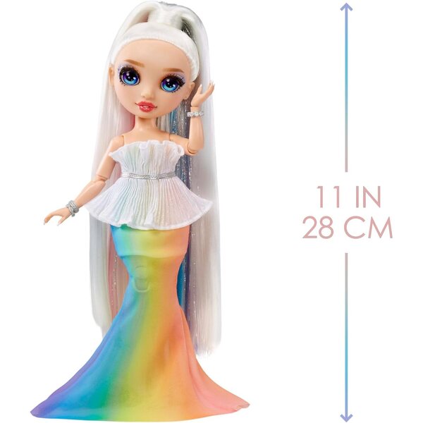 Rainbow High Fantastic Fashion Amaya Raine - Pupa с 2 тоалета и аксесоари за деца 4-12 години