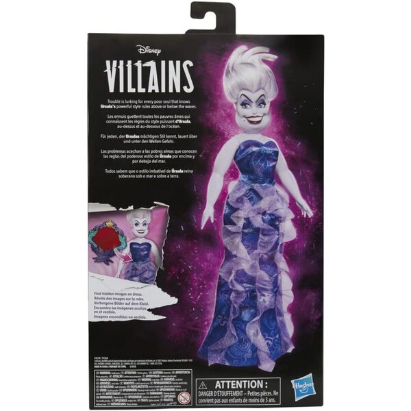 Hasbro Disney Villains Ursula: 28 cm große Modepuppe mit abnehmbarer Kleidung und Accessoires