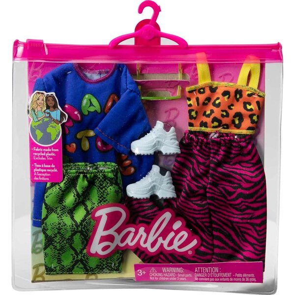 Barbie Moda e Accessori: Set Abbigliamento 2 Look Completi per Bambole