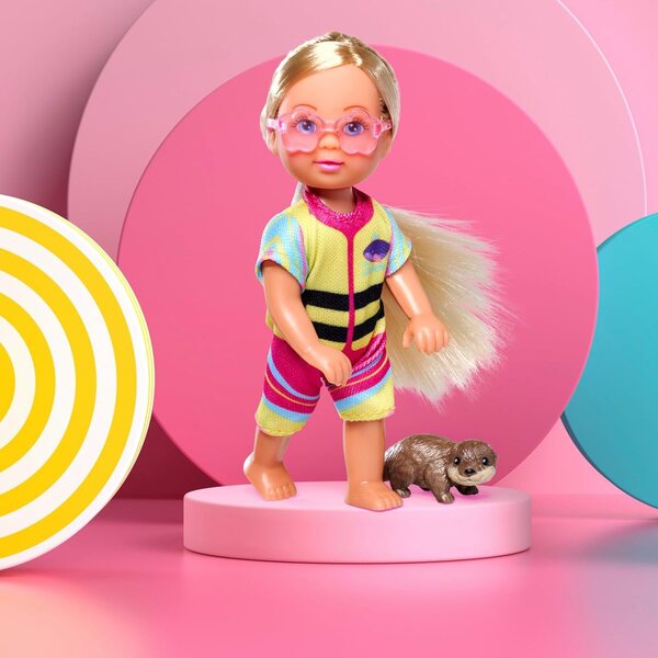 Simba Evi Love Kayak: Bambola con accessori per avventure in kayak, 12 cm, da 3 anni