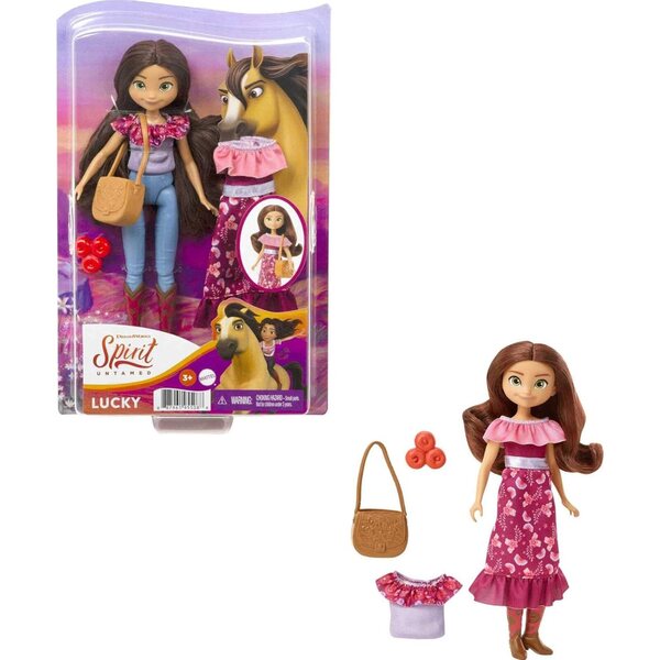 Spirit Untamed Lucky Doll and Fashion: 7-инчова кукла с тематични дрехи и аксесоари