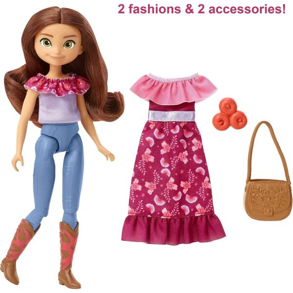 Spirit Untamed Lucky Doll e Fashion: Bambola da 17,78 cm con abiti e accessori a tema