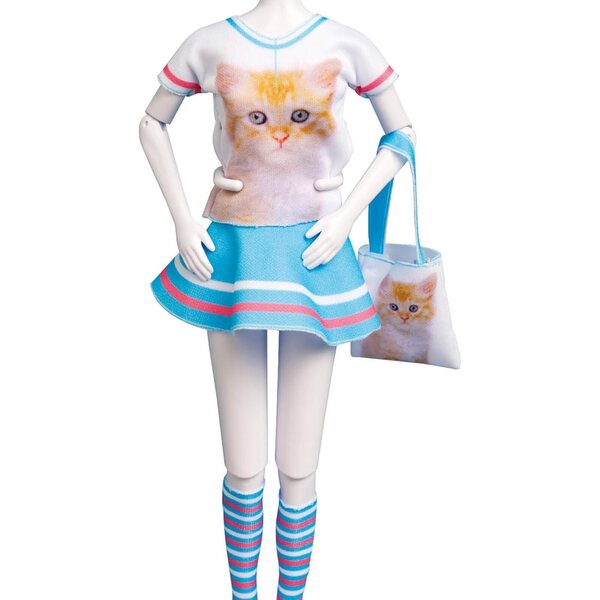 Vervaco Couture Tiny Cat Set für einfache Kleider bis hin zu 29 cm großen Modepuppen