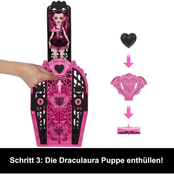 Monster High Skulltimate Secrets Draculaura mit Garderobe und über 19 Überraschungen