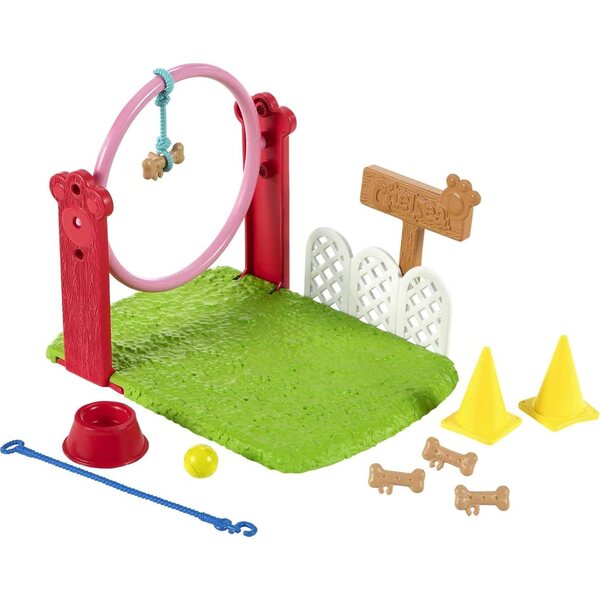 Barbie Chelsea Set mit Puppen- und Hundetrainingszubehör, 3+ Spiele