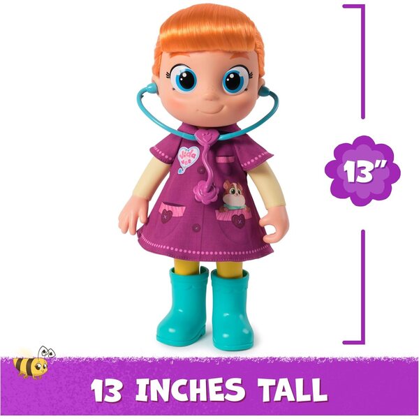 Vida the Vet - Bambola con Capelli Rossi e Accessori Veterinari per Bambini dai 3 Anni